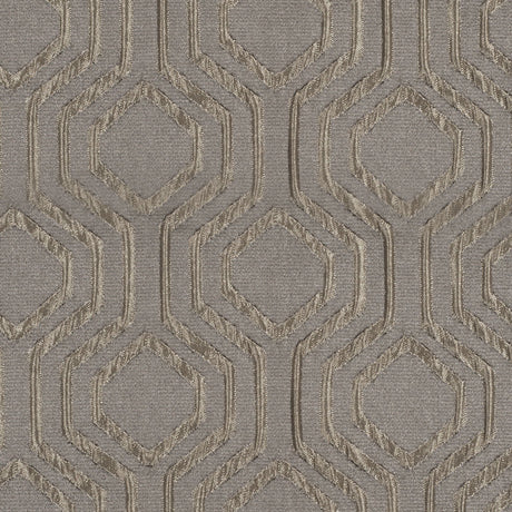 Gunmetal Geometric Brocade