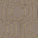Taupe Geometric Brocade