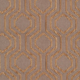 Taupe Geometric Brocade
