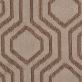 Taupe Geometric Brocade