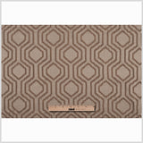 Taupe Geometric Brocade