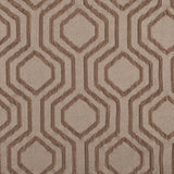 Taupe Geometric Brocade