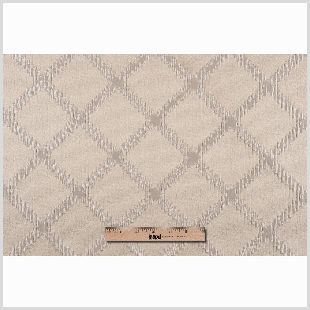 Ivory Diamonds Brocade