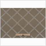 Taupe Diamonds Brocade
