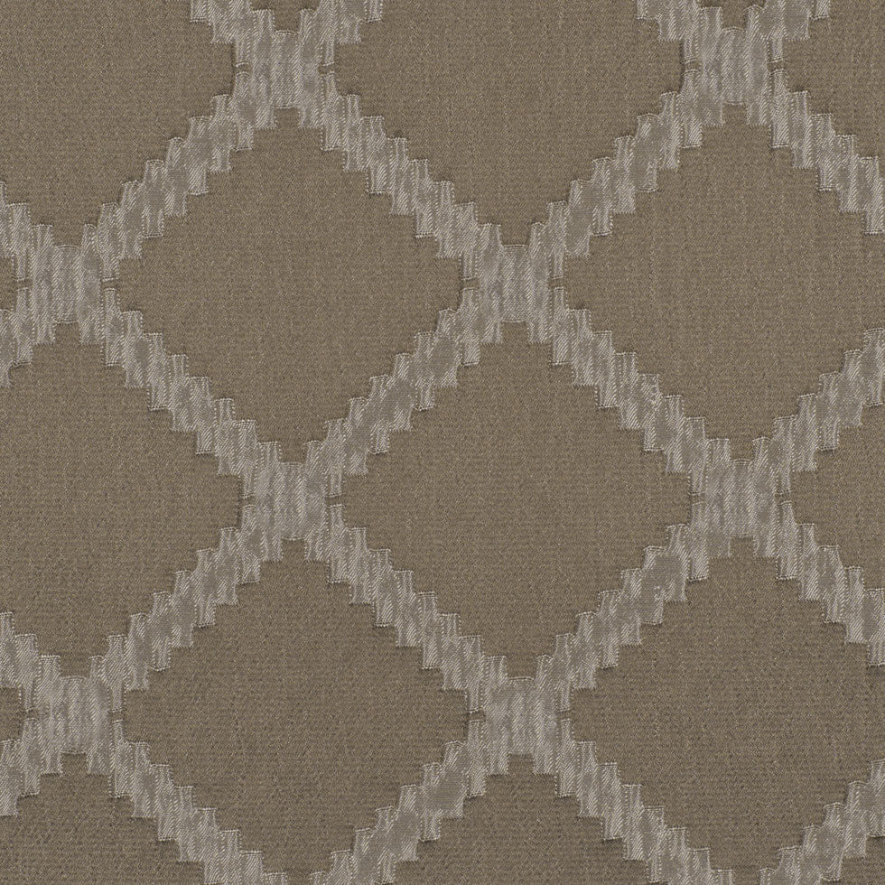 Taupe Diamonds Brocade