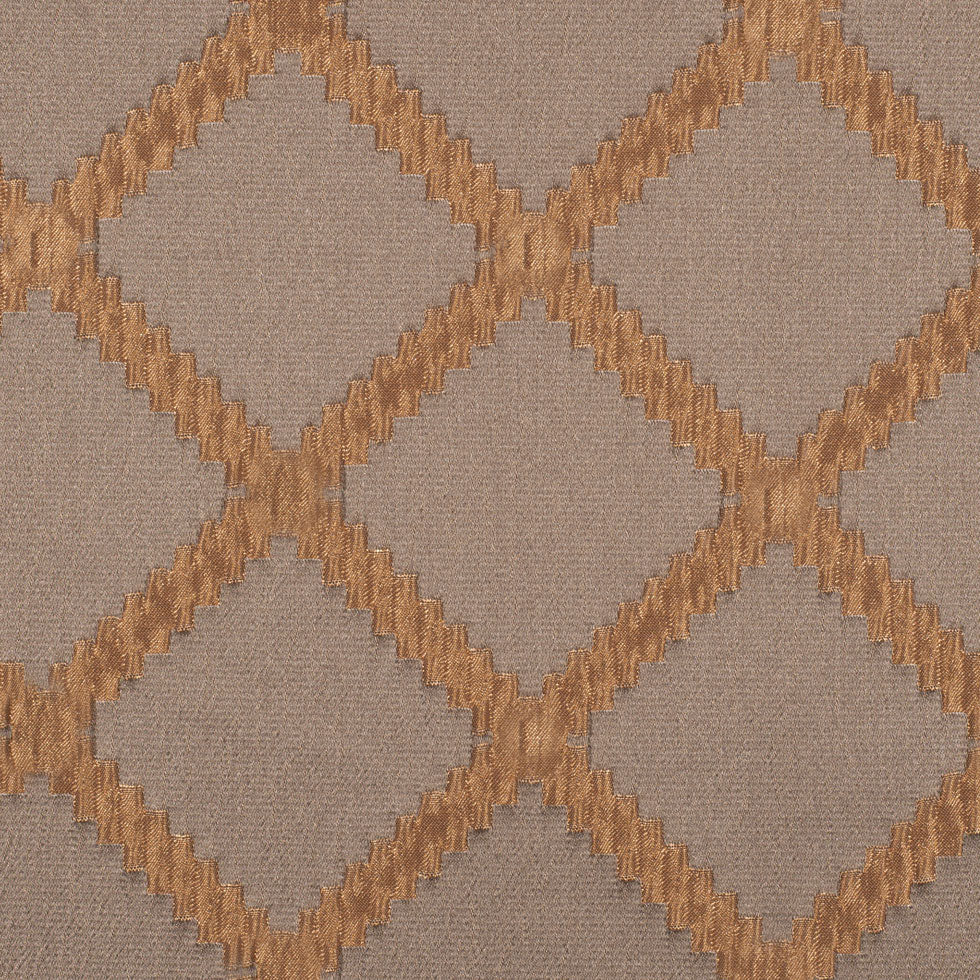 Taupe Diamonds Brocade