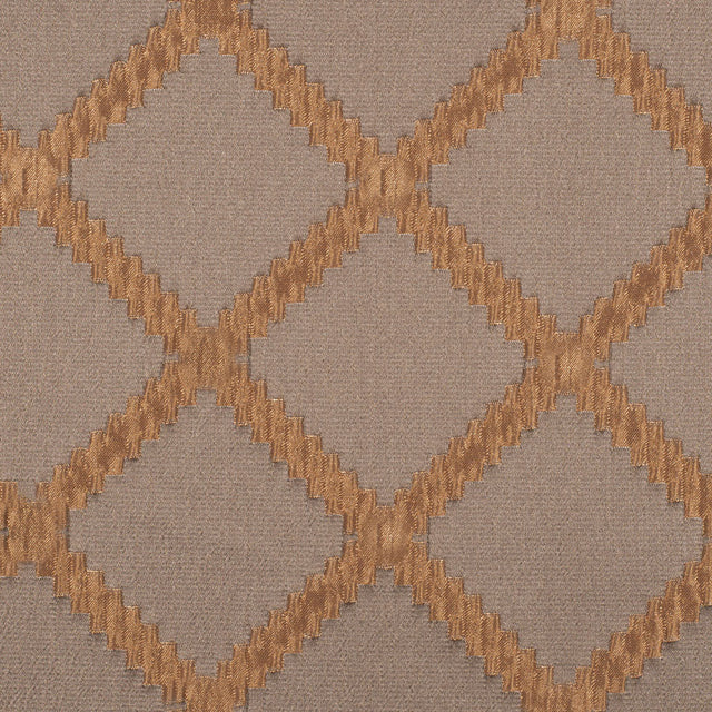 Taupe Diamonds Brocade