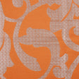 Pumpkin Damask Floral Poly