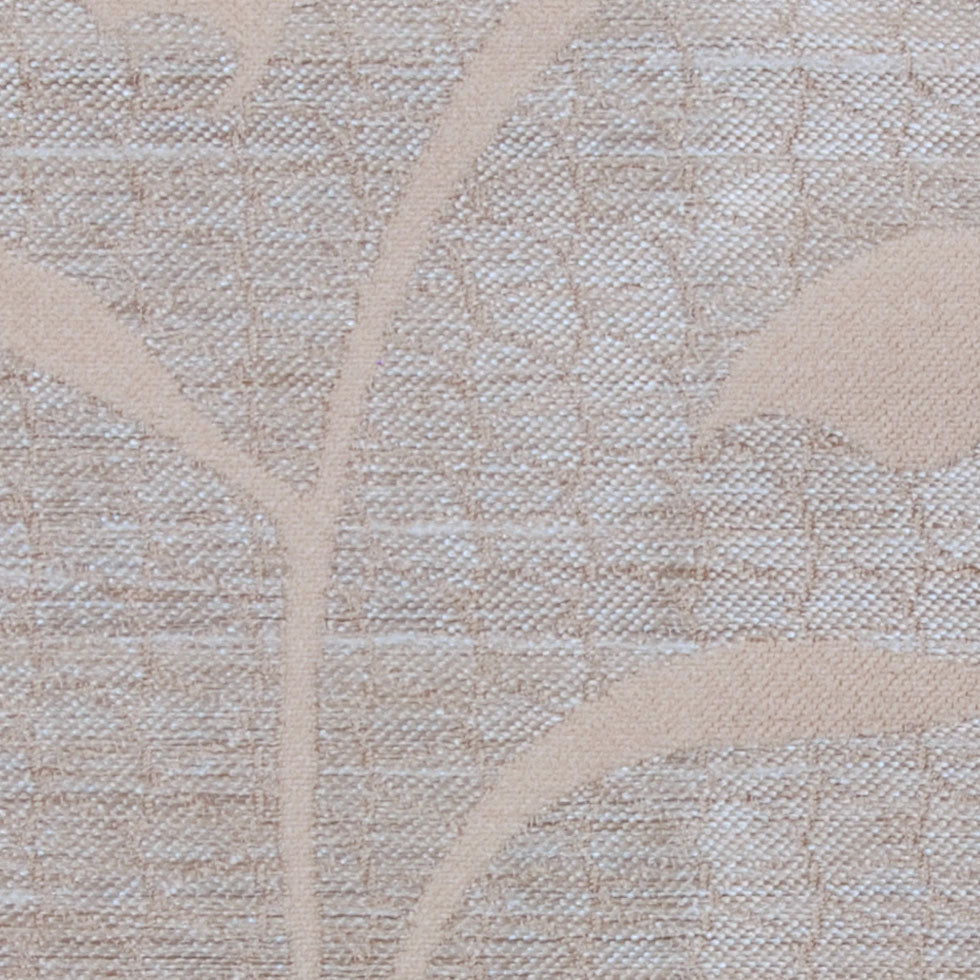 Beige Damask Floral Poly