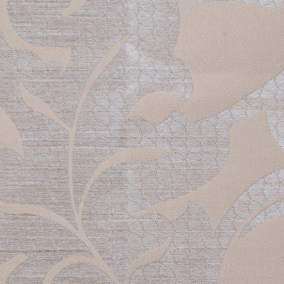 Beige Damask Floral Poly