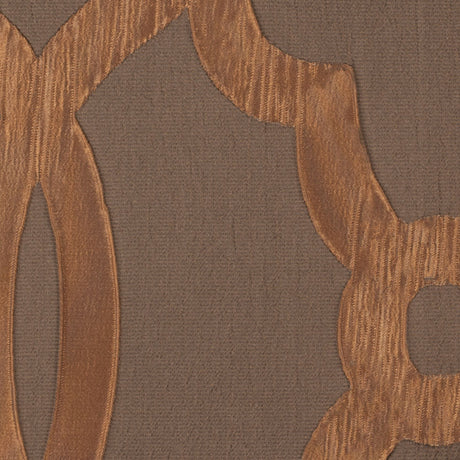 Taupe Geometric Brocade