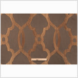 Taupe Geometric Brocade