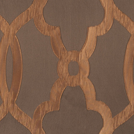 Taupe Geometric Brocade