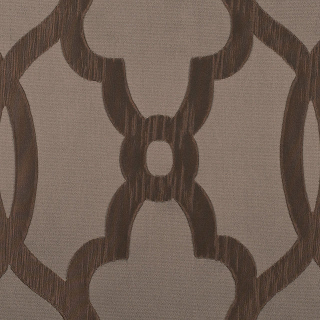 Taupe Geometric Brocade