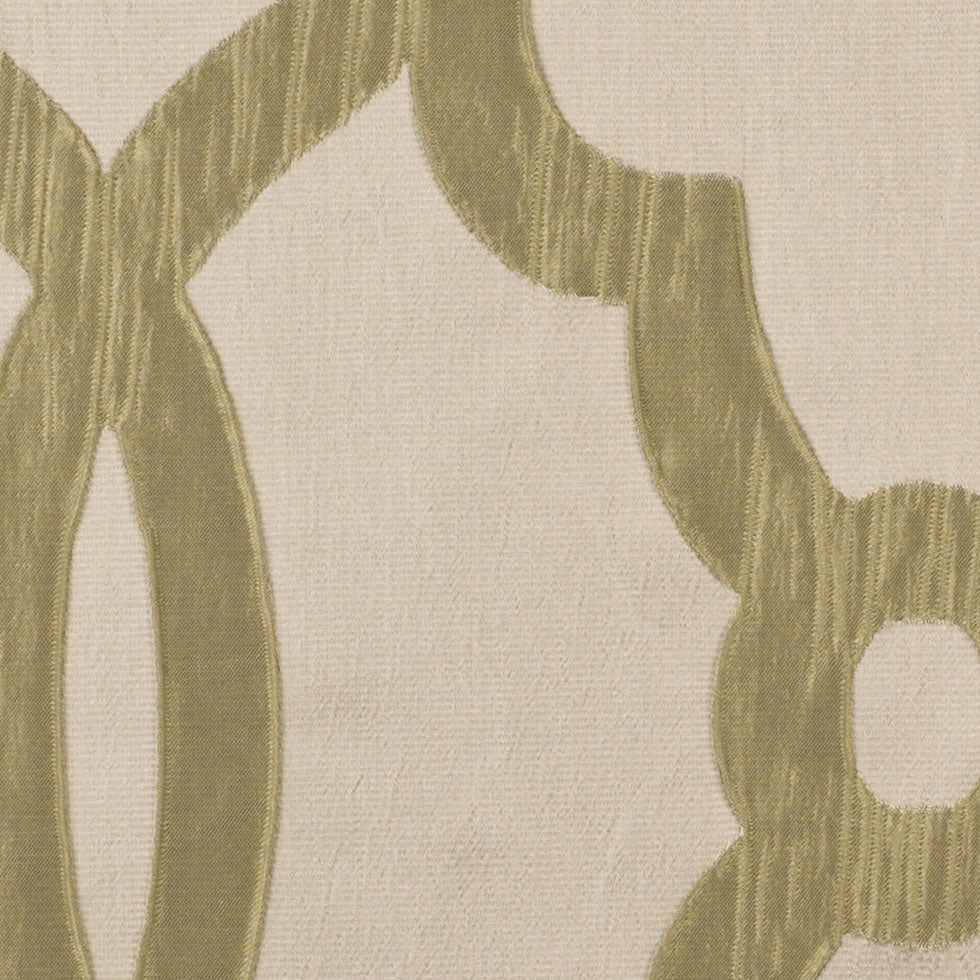 Beige Geometric Brocade