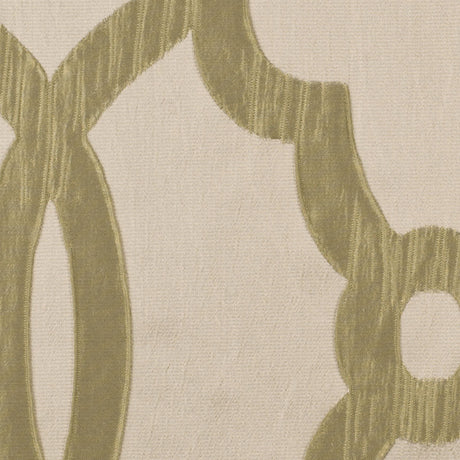 Beige Geometric Brocade