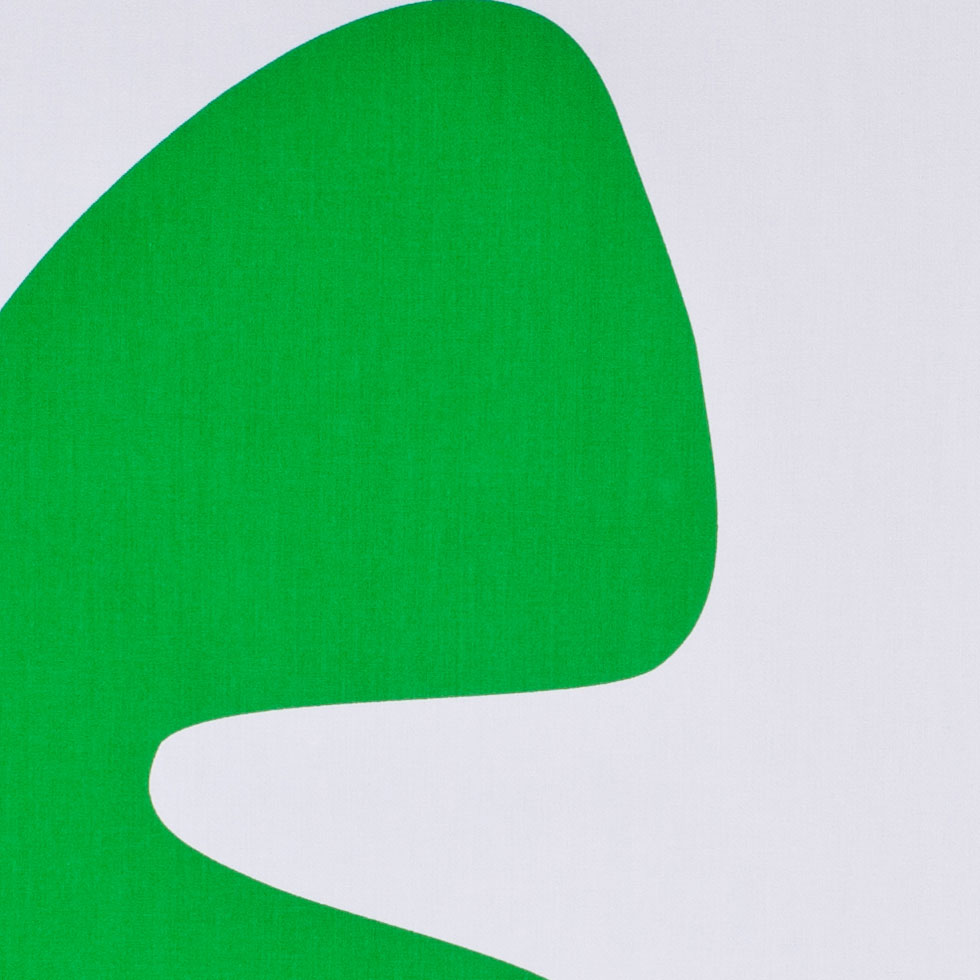 Green Print Graphic Cotton