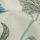 Legion Blue and Egret Floral Cotton Blend