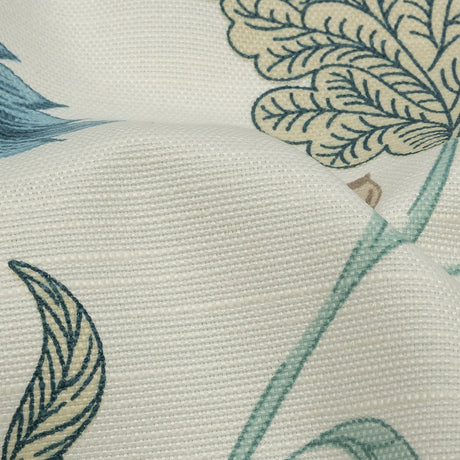 Legion Blue and Egret Floral Cotton Blend