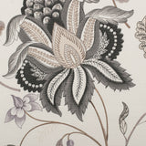 Gray Floral Cotton Blend