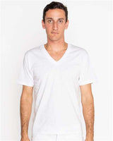 USA-Made Fine Jersey V-Neck T-Shirt