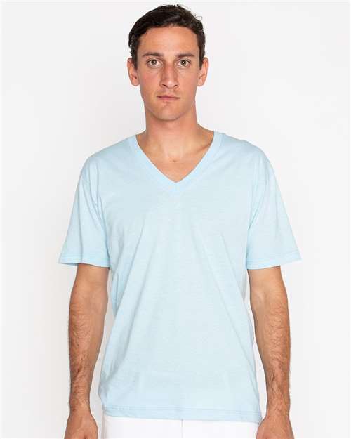 USA-Made Fine Jersey V-Neck T-Shirt