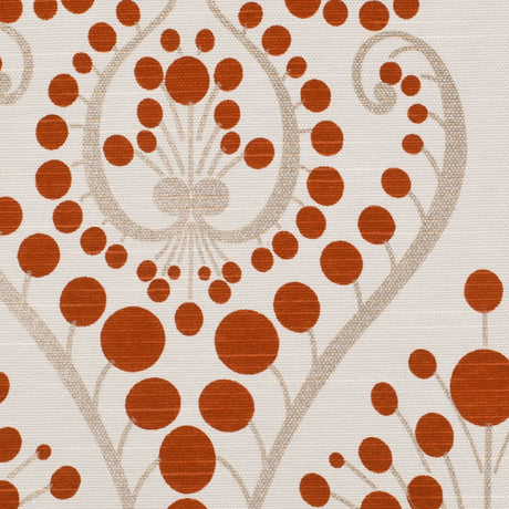 Orange Swirls Cotton Blend