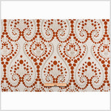 Orange Swirls Cotton Blend