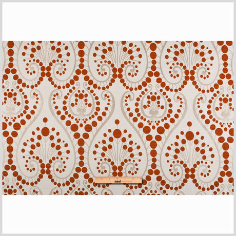 Orange Swirls Cotton Blend