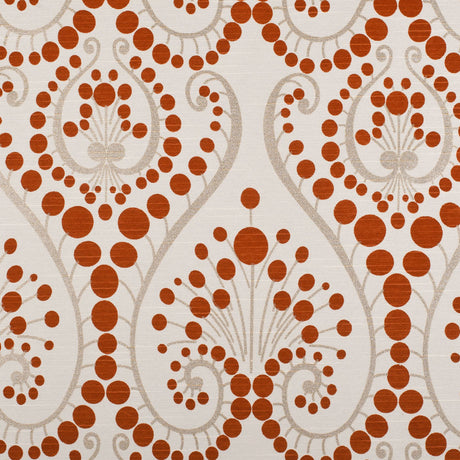 Orange Swirls Cotton Blend