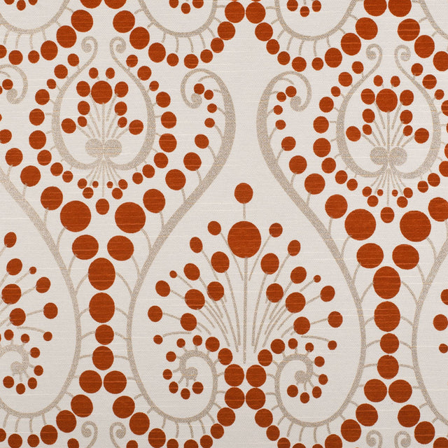 Orange Swirls Cotton Blend