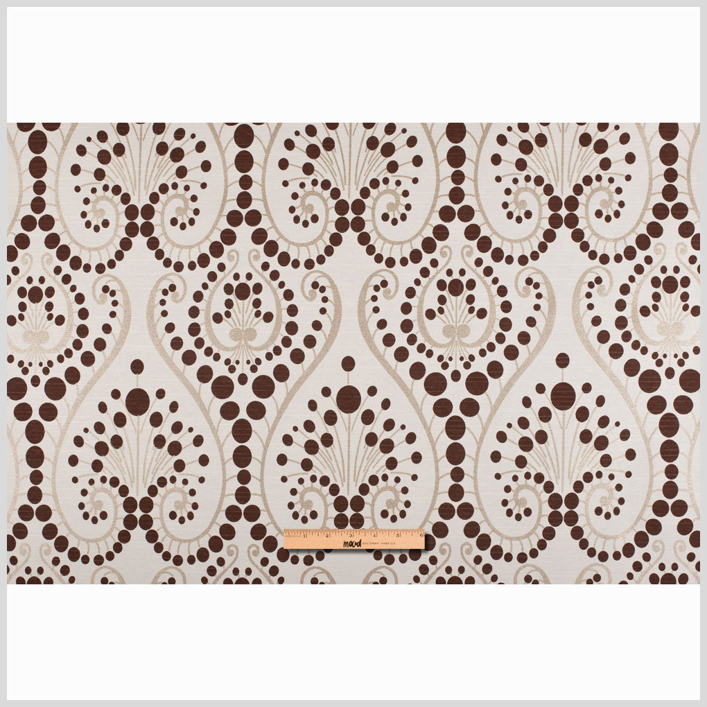 Brown Swirls Cotton Blend
