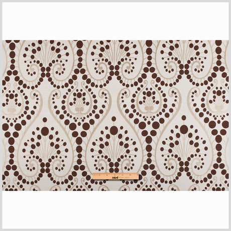 Brown Swirls Cotton Blend
