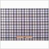 Gray Plaid Cotton Blend