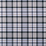 Gray Plaid Cotton Blend
