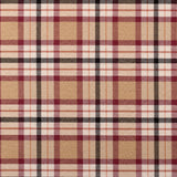 Beige Plaid Cotton Blend