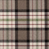 Brown Plaid Cotton Blend
