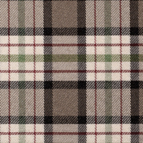 Brown Plaid Cotton Blend