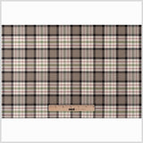 Brown Plaid Cotton Blend