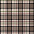 Brown Plaid Cotton Blend