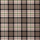 Brown Plaid Cotton Blend