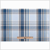 Blue Plaid Cotton Blend