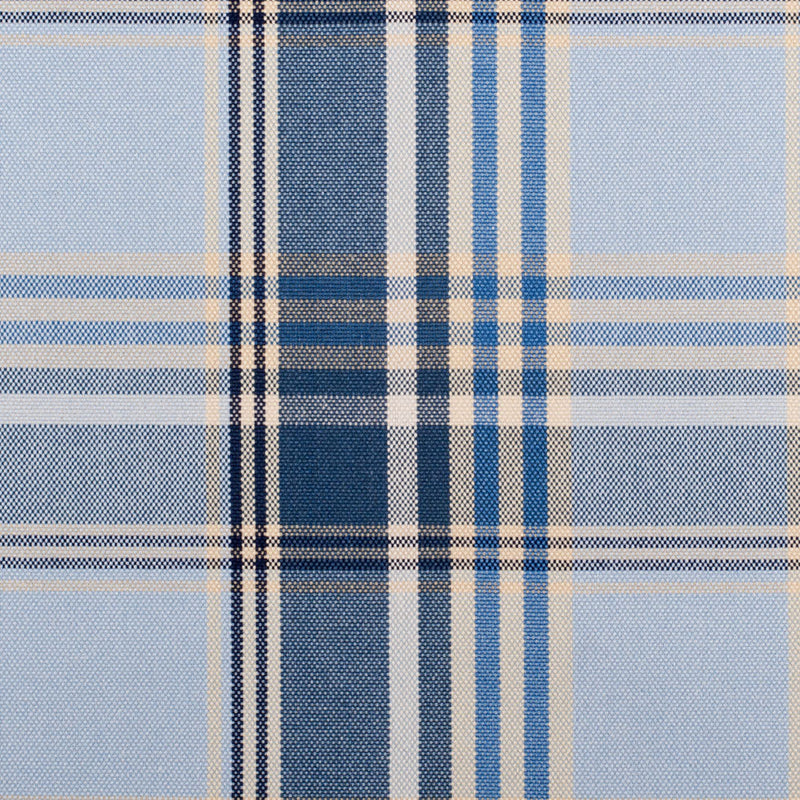 Blue Plaid Cotton Blend