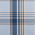 Blue Plaid Cotton Blend