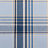 Blue Plaid Cotton Blend