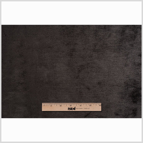 Jet Black Solid Chenille