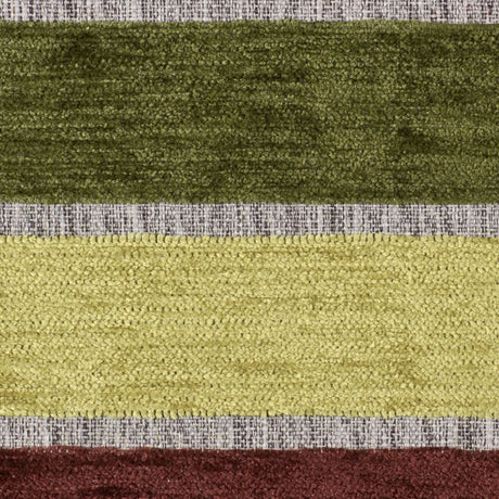 Green Stripes Chenille