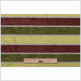 Green Stripes Chenille