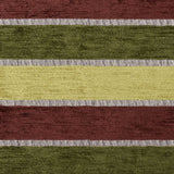Green Stripes Chenille