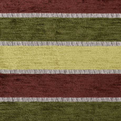 Green Stripes Chenille